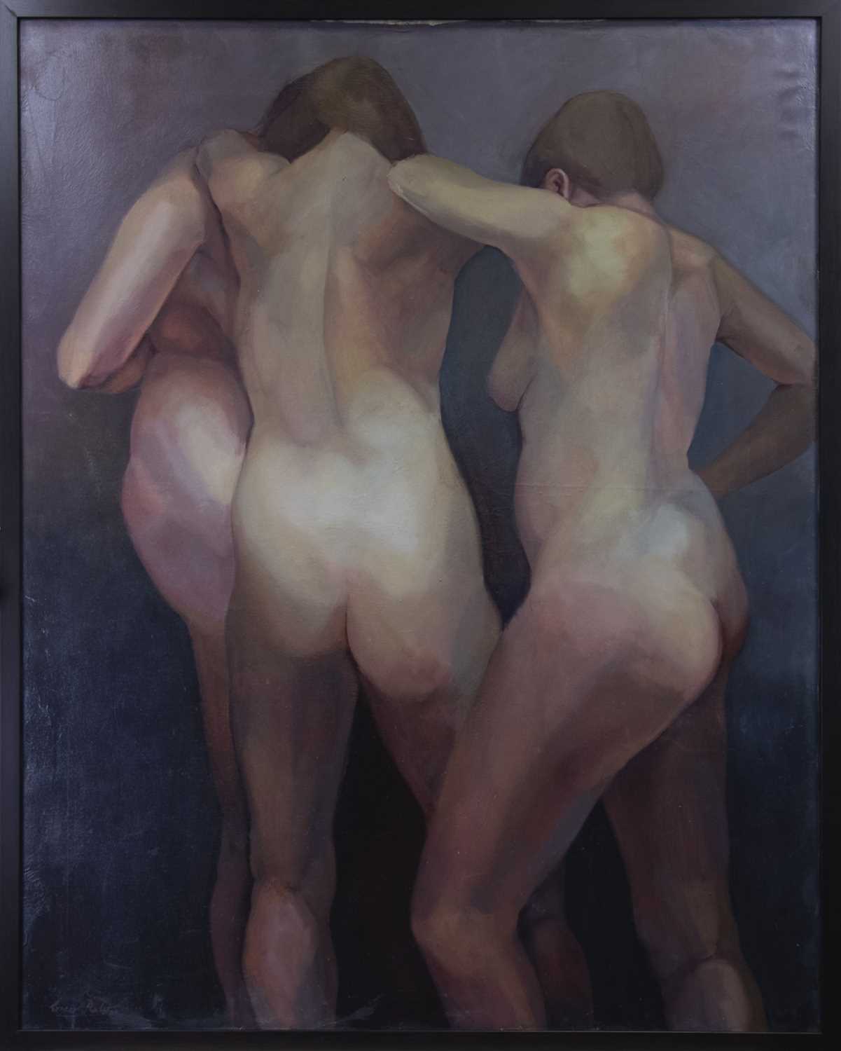 Lot 120 - THREE GRACES, AN OIL BY GREER RALSTON