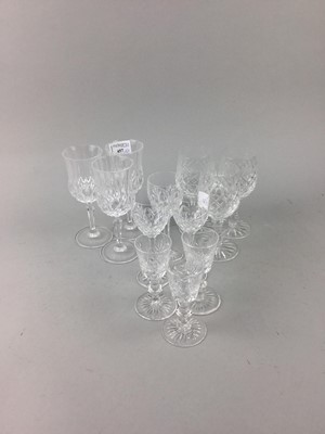Lot 457 - A LOT OF CRYSTAL GLASSES