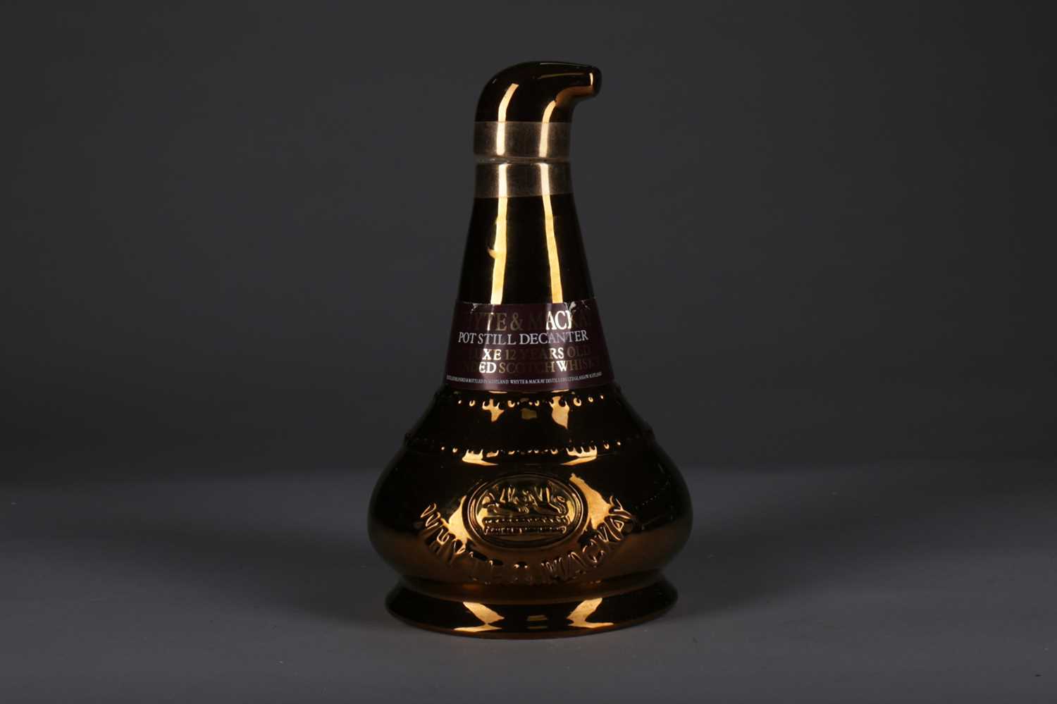 Lot 1244 - WHYTE & MACKAY POT STILL DECANTER 12 YEARS OLD