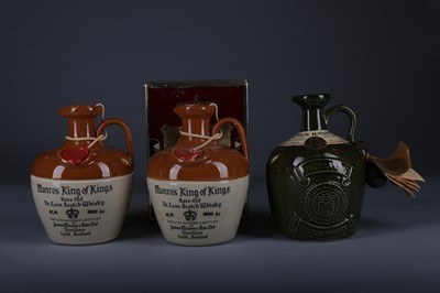 Lot 1245 - TWO KING OF KINGS DECANTERS AND ONE KING'S RANSOM DECANTER