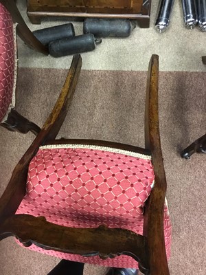 Lot 1378 - A SET OF SIX LATE VICTORIAN ROSEWOOD CHAIRS
