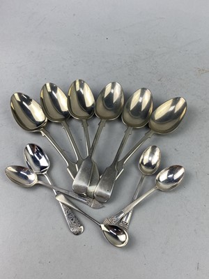 Lot 252 - A LOT OF SILVER AND OTHER FLATWARE
