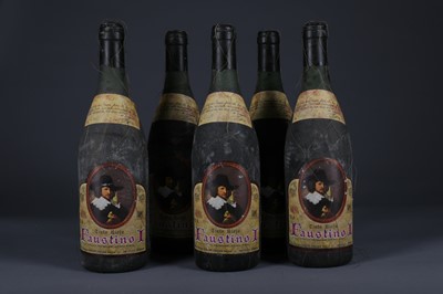 Lot 1266 - FIVE BOTTLES OF FAUSTINO 1 1964