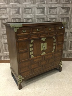 Lot 795 - A LATE 19TH CENTURY KOREAN WOOD CHEST