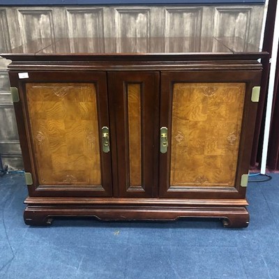 Lot 493 - A 20TH CENTURY CHINESE BUFFET SIDEBOARD