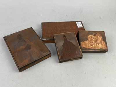 Lot 438 - A COLLECTION OF COPPER PRINTING PLATES