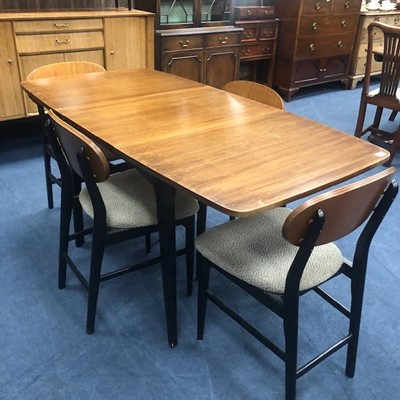 Lot 586 - A RETRO DINING SUITE