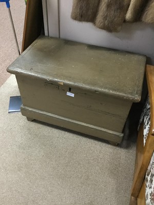 Lot 588 - A VICTORIAN TOOL CHEST CONTAINING CHILDREN'S BOOKS