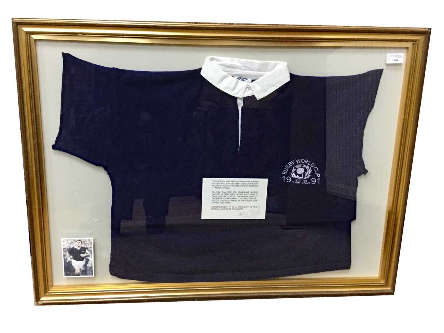 Lot 1762 - AN ICONIC SCOTTISH RUGBY UNION RUGBY WORLD
