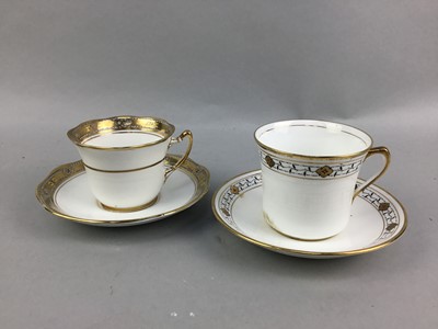 Lot 135 - A LOT OF TWO GILT EDGED TEA SERVICES