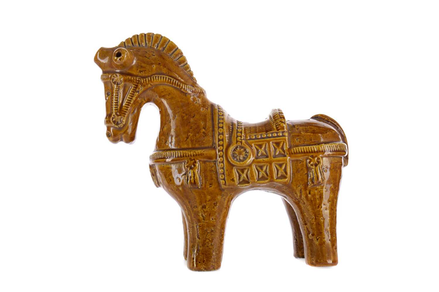 Lot 1035 - A CERAMIC HORSE BY ALDO LONDI FOR BITOSSI