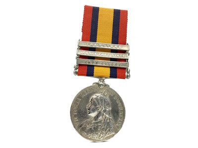 Lot 1440 - A VICTORIAN SOUTH AFRICA MEDAL AWARDED TO PTE. E. RILEY