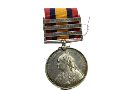 Lot 1441 - A VICTORIAN SOUTH AFRICA MEDAL AWARDED TO PTE. A. LUDLOW
