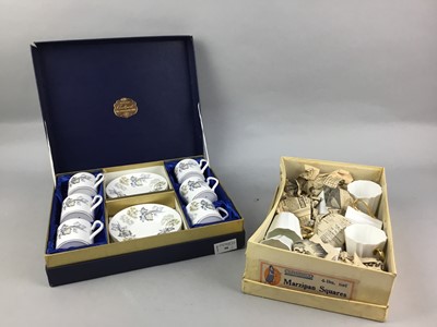 Lot 98 - A COALPORT CAMELOT PATTERN COFFEE SERVICE AND OTHER COFFEE SERVICES