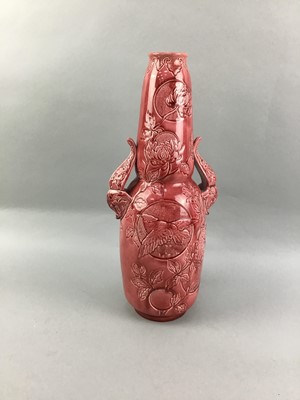 Lot 51 - A BURMANTOFTS VASE IN THE STYLE OF CHRISTOPHER DRESSER