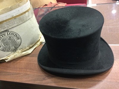 Lot 1467 - A TOP HAT BY CHRISTY'S OF LONDON