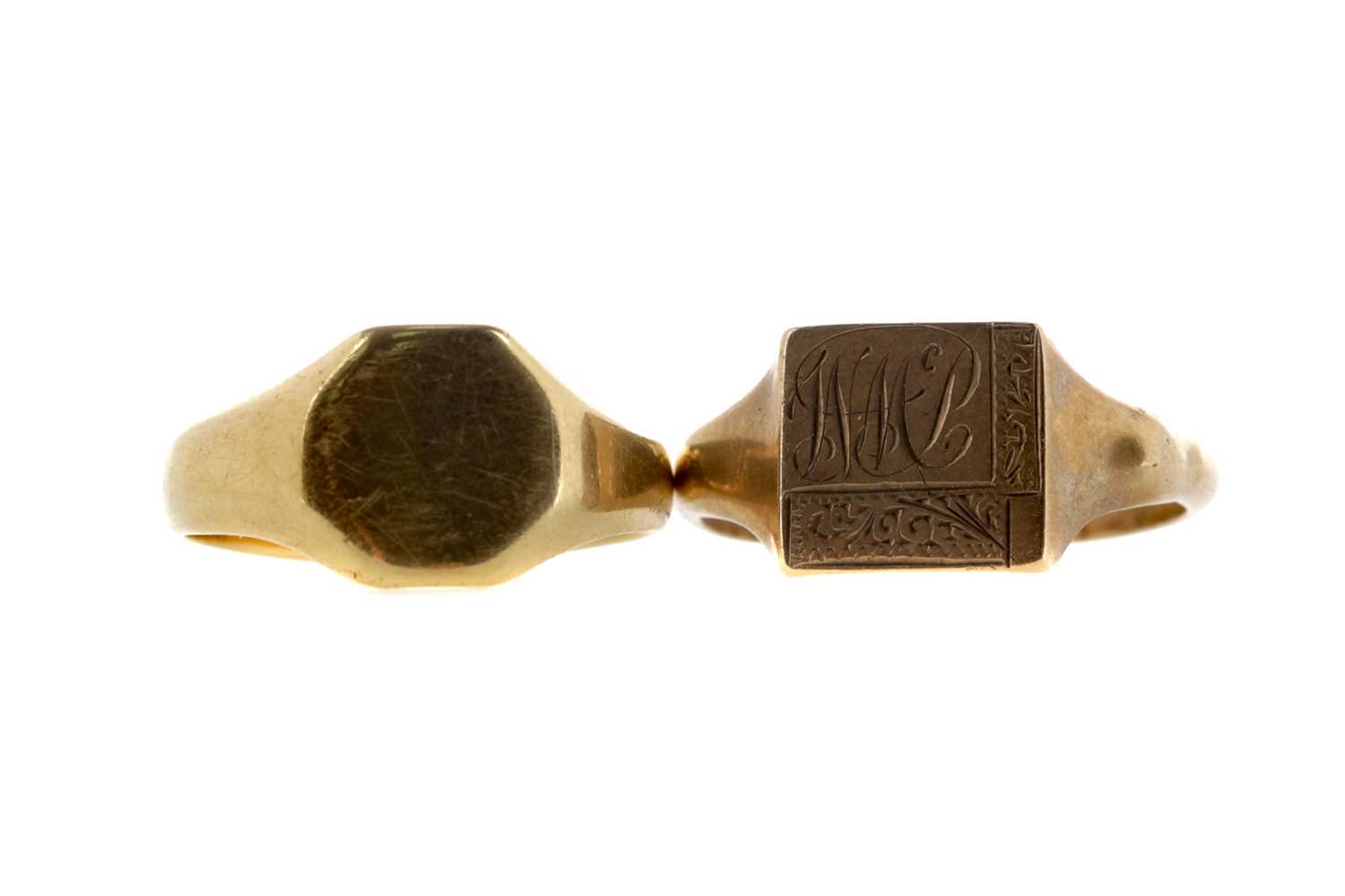 Lot 321 - TWO SIGNET RINGS