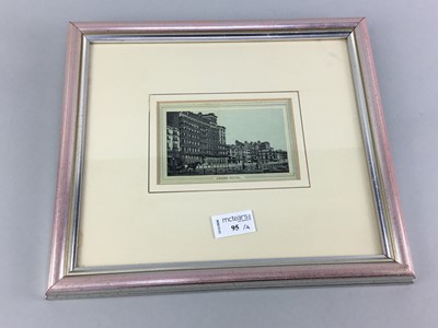 Lot 303 - A LOT OF FOUR FRAMED POSTCARDS