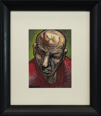 Lot 629 - A PASTEL BY PETER HOWSON