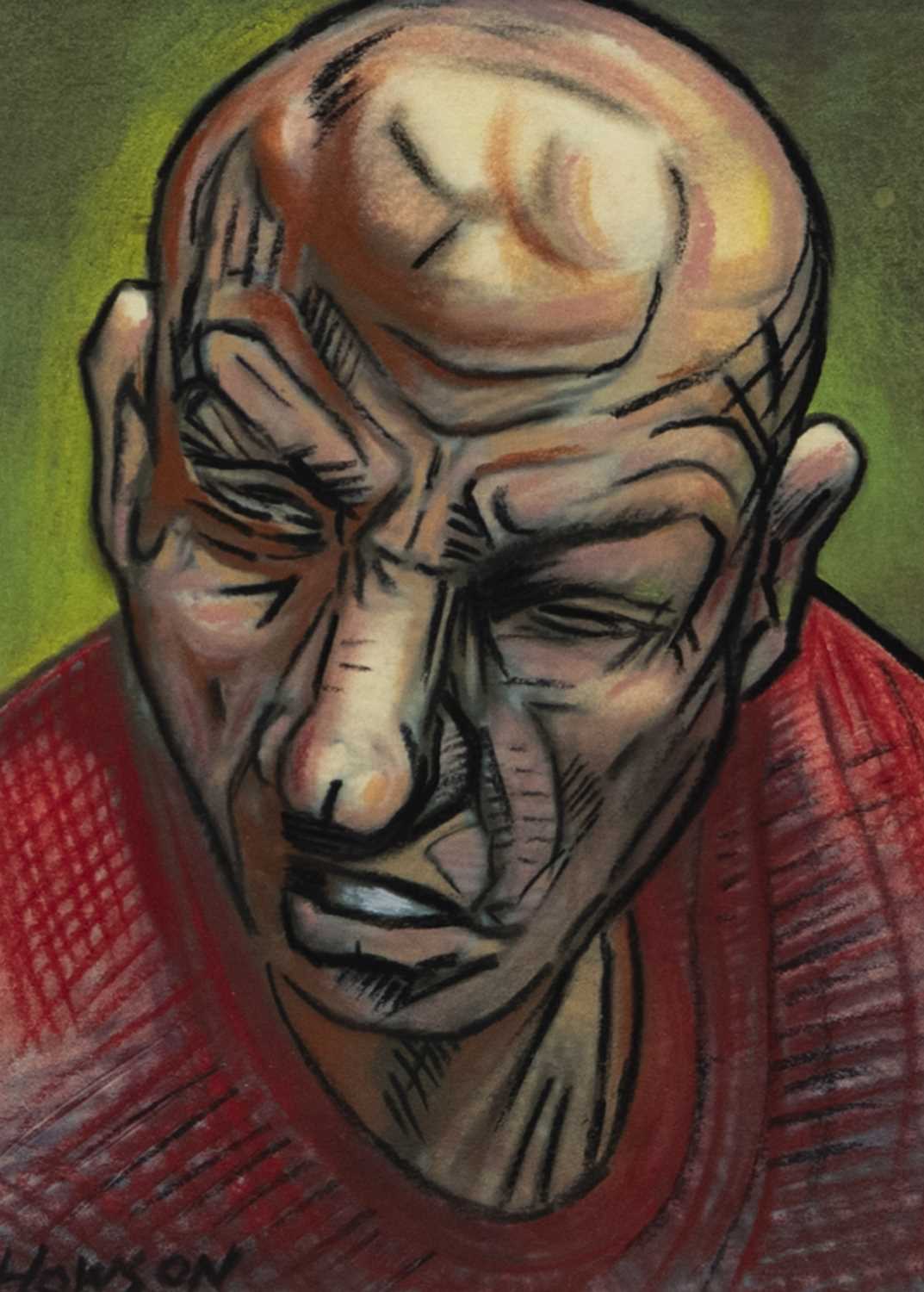 Lot 629 A PASTEL BY PETER HOWSON