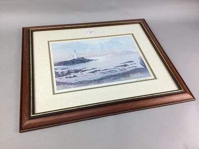 Lot 120 - A SIGNED PRINT OF TURNBERRY SUNSET, AFTER MATTHEW RUSSELL