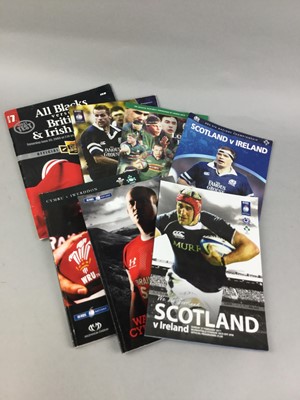 Lot 46 - A LOT OF RUGBY UNION PROGRAMMES