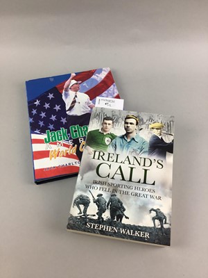 Lot 47 - JACK CHARLTON'S AMERICAN WORLD CUP DIARY, SIGNED COPY, ALONG WITH WILLIE JOHN MCBRIDE SIGNED BOOK