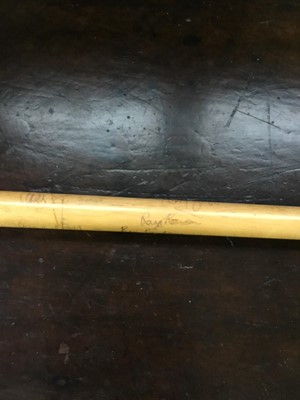 Lot 1770 - A SIGNED SNOOKER CUE
