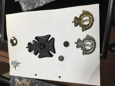 Lot 1408 - A FIRST LANARKSHIRE RIFLE VOLUNTEERS HELMET BADGE