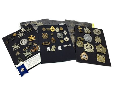 Lot 1410 - A COLLECTION OF FIFE & FORFAR YEOMANRY METAL CAP BADGES AND OTHER BADGES