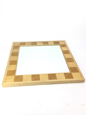 Lot 1376 - A SQUARE WALL MIRROR BY DAVID LINLEY
