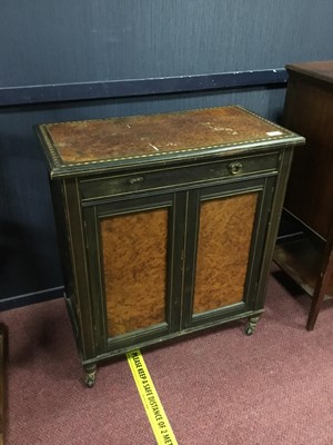 Lot 263 - AN EARLY 20TH CENTURY INLAID CUPBOARD