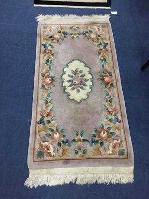 Lot 327 - A LOT OF FOUR 20TH CENTURY CHINESE FLOOR RUGS