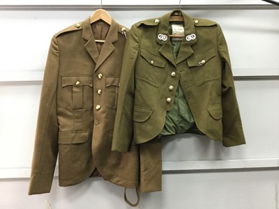 Lot 1426 - A LOT OF TWO ARMY OFFICERS NO. 2 JACKETS AND OTHER ITEMS