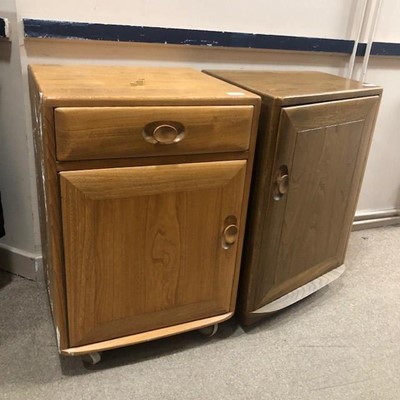 Lot 350 - TWO ERCOL BEDSIDE CHESTS