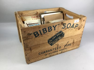 Lot 194 - A 'BIBBY' SOAP WOODEN CRATE