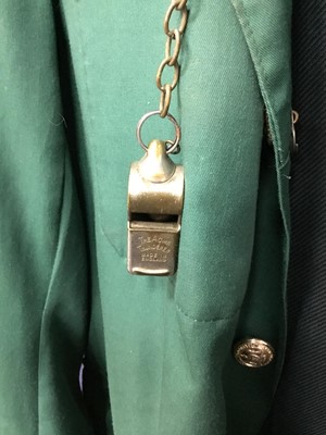 Lot 67 - A GLASGOW CORPORATION TRAM CONDUCTOR'S UNIFORM ALONG WITH A FARE CHART