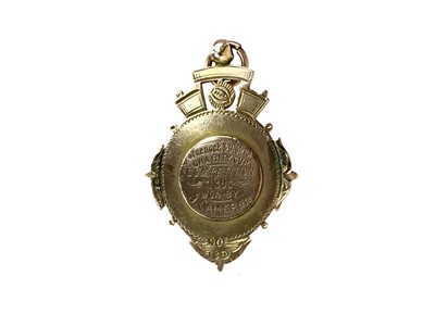 Lot 1777 - JOHN CAMERON OF PARTICK THISTLE - HIS GREENOCK & DISTRICT CHARITY CUP GOLD MEDAL 1893