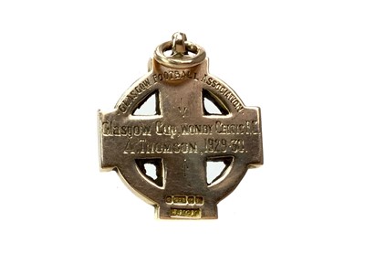 Lot 1778 - ALEC THOMSON OF CELTIC F.C. - HIS GLASGOW CUP MEDAL