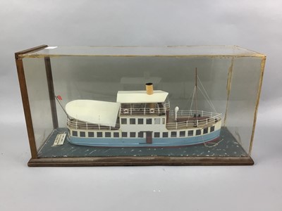 Lot 273 - A GIPSY QUEEN MODEL SHIP ALONG WITH OTHER MODELS