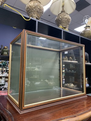 Lot 278 - A GLAZED DISPLAY CASE