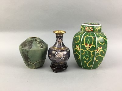 Lot 302 - A LOT OF CHINESE CLOISONNE AND OTHER ITEMS