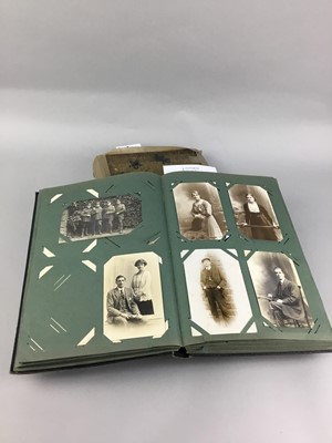 Lot 310 - A LOT OF TWO ALBUM OF PHOTOGRAPHS AND POSTCARDS