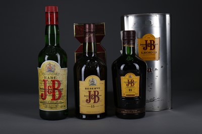 Lot 1307 - J&B LEGEND AGED 21 YEARS, RESERVE AGED 15 YEARS AND RARE