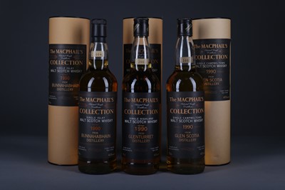 Lot 1312 - THREE MACPHAIL'S COLLECTION 1990 DISTILLATIONS