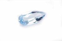 Lot 237 - UNMOUNTED PEAR CUT BLUE TOPAZ measuring...