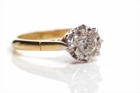 Lot 239 - DIAMOND SOLITAIRE RING the brilliant cut...