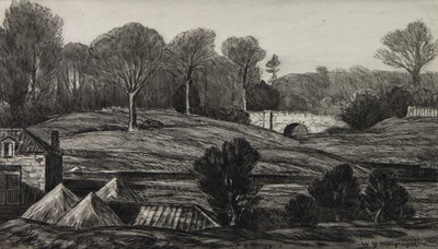 Lot 3 - KEIR, DUNBLANE, A MIXED MEDIA BY W M MACGREGOR