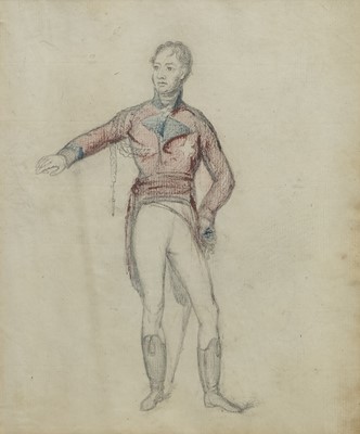 Lot 4 - FIGURE SKETCH BY THOMAS COOLEY