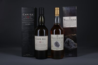 Lot 1327 - CAOL ILA AGED 12 YEARS AND TALISKER AGED 10 YEARS
